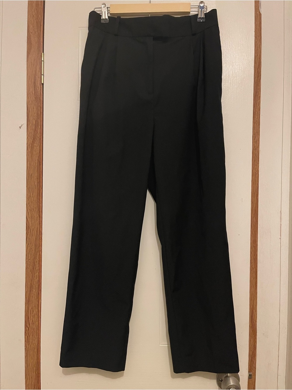 H&M Black Trousers sz12 Loose Fit